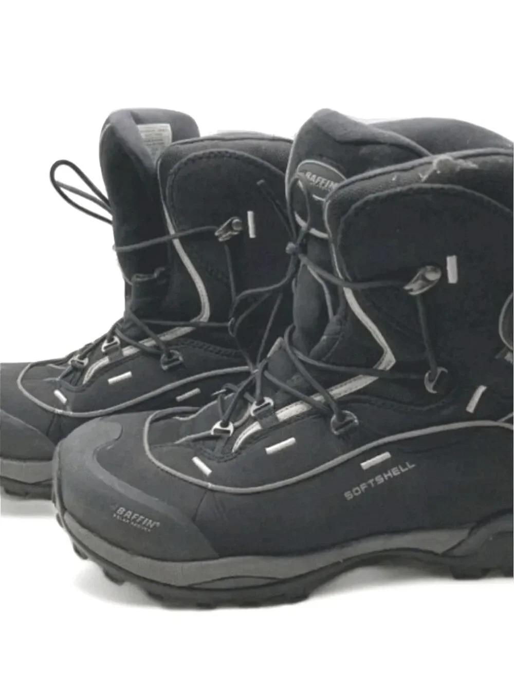 Baffin Men's 9 Snowsport Black Leather Round Toe Lace Up Ankle Snow Boots